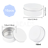 Round Aluminium Tin Cans CON-WH0079-13D-2