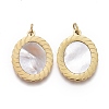 Natural Shell Charms STAS-H100-02G-1