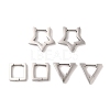 Non-Tarnish 3 Pairs 3 Styles 304 Stainless Steel Hoop Earrings for Women EJEW-K279-02P-1