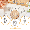 10 Pair 10 Style Alloy Dangle Earrings with 304 Stainless Steel Pins EJEW-AB00035-4
