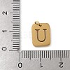 304 Stainless Steel Charms STAS-R001-01G-U-3