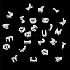6Pcs 925 Sterling Silver Hollow Initial Beads STER-TA0001-53X-4