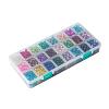 Spray Painted Crackle Glass Beads CCG-JP0001-01B-3