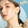 100Pcs Brass Teardrop Stud Earring Findings DIY-GO0001-15-6