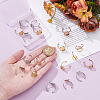 18Pcs 6 Style 304 Stainless Steel Open Cuff Ring Findings STAS-UN0042-76-3