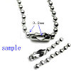 Tarnish Resistant Stainless Steel Ball Chain Connectors X-STAS-L018E-P-2