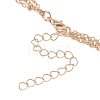 Alloy 3 Layer Necklaces for Women WG9523E-08-3