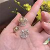 Alloy & Imitation Pearl Stud Earrings WG51E44-01-5