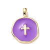 Brass Enamel Pendants KK-G417-01LG-06-1
