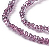 Electroplate Glass Beads Strands X-EGLA-R048-2mm-11-4