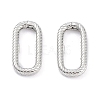 Anti-Tarnish Rhodium Plated 925 Sterling Silver Spring Gate Rings STER-K173-18P-3