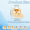 60Pcs 2 Colors Brass Crimp Beads KK-AR0003-88-2