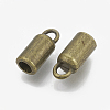 Tibetan Style Alloy Cord Ends TIBE-R315-01AB-FF-2