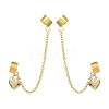 Brass Cuff Earrings EJEW-JE05407-01-1
