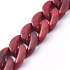 Handmade Acrylic Curb Chains X-AJEW-JB00679-03-1