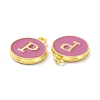 Golden Plated Alloy Enamel Charms ENAM-XCP0001-13P-3