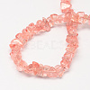 Cherry Quartz Glass Beads Strands X-G-R192-12-2