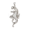 Ocean Brass Micro Pave Cubic Zirconia Pendants KK-K411-04A-P-1