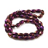 Electroplated Synthetic Magnetic Hematite Beads Strands G-P545-G01-02A-2
