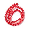 Transparent Glass Beads Strand GLAA-F112-04H-3