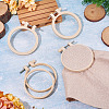 Plastic Imitation Bamboo Cross Stitch Embroidery Hoops TOOL-TADJ0001-03A-6