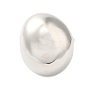 Oval Brass Finger Rings for Women RJEW-A046-05P-2