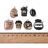 10Pcs Opaque Resin Imitation Food & Drink Pendants RE-CBA392A-01P-3