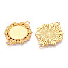 Non-Tarnish 304 Stainless Steel Connector Cabochon Settings STAS-N114-03G-2