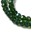 Electroplate Transparent Glass Beads Strands EGLA-A035-T4mm-L10-3