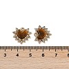 Natural Tiger Eye Heart Pendants STAS-I325-145G-02-3