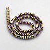 Electroplate Non-magnetic Synthetic Hematite Beads Strands G-J208C-07-2