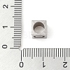 Tarnish Resistant 201 Stainless Steel European Beads STAS-M058-01D-P-3