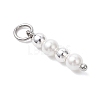 Shell Pearl with Synthetic Non-magnetic Hematite Pendants PALLOY-JF04716-4