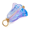 20Pcs Glass Beads Pendants PALLOY-JF03103-5