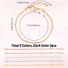 10Pcs 5 Colors Brass European Style Bracelet Making MAK-SC0001-10-2