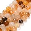 Natural Yellow Hematoid Quartz/Golden Healer Quartz Beads Strands G-F820-K03-10mm-2