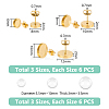 Unicraftale DIY Blank Dome Stud Earring Making Kit DIY-UN0005-16-3