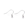 Anti-Tarnish Rhodium Plated 925 Sterling Silver Earring Hooks STER-N016-31P-2