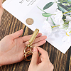 1PC U-Shaped Brass Key Hook Shackle Clasps KK-CP0001-05B-3