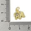 Real 18K Gold Plated Brass Pave Cubic Zirconia Pendants KK-M283-02A-02-3