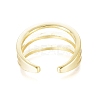 Brass Cuff Toe Rings RJEW-G100-11G-3