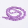 Baking Paint Transparent Glass Bead Strands GLAA-S031-8mm-M-2