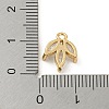 Brass with Clear Cubic Zirconia Charms KK-G478-02E-KCG-3