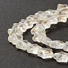 Transparent Glass Beads Strand GLAA-F112-04K-5