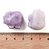 Natural Lepidolite/Purple Mica Stone Carved Figurines DJEW-L023-C11-3