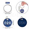 Aluminium Alloy Numbered Marking Identification Hang Tags AJEW-AR0001-45-2