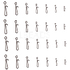 SUPERFINDINGS 140Pcs 7 Styles 304 Stainless Steel Fishing Clips STAS-FH0001-88-1