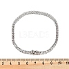 Brass Micro Pave Clear Cubic Zirconia Bracelets for Women BJEW-M047-03P-5