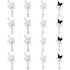 16Pcs 4 Colors Alloy Resin Pendants FIND-DC0008-09-1