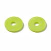 Flat Round Handmade Polymer Clay Beads CLAY-R067-10mm-10-2